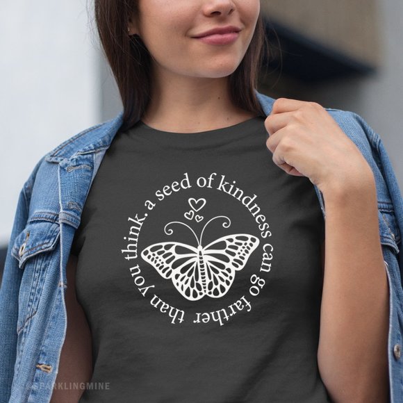 Seed of Kindness Butterfly Graphic Tshirt